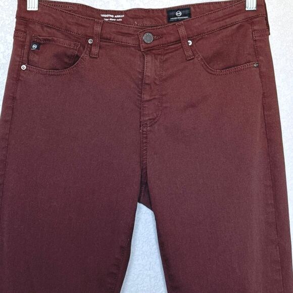 AG Adriano Goldschmied Womens The Legging Ankle Super Skinny Jeans Sz 29 Walnut - Picture 5 of 13